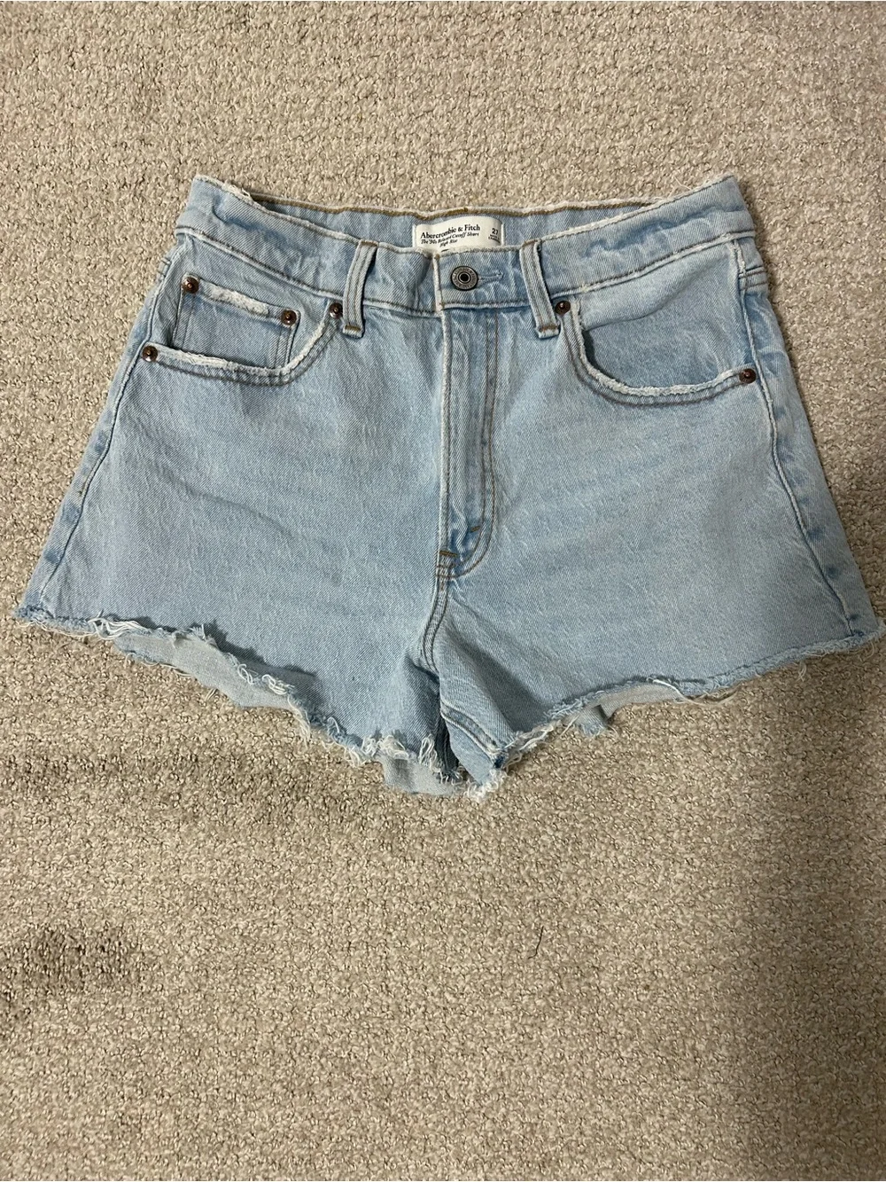 Abercrombie & Fitch Light Blue Denim Cutoff Shorts